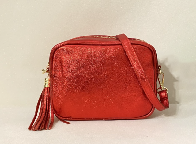 Bandolera de piel Glitter