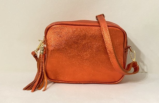 Bandolera de piel Glitter