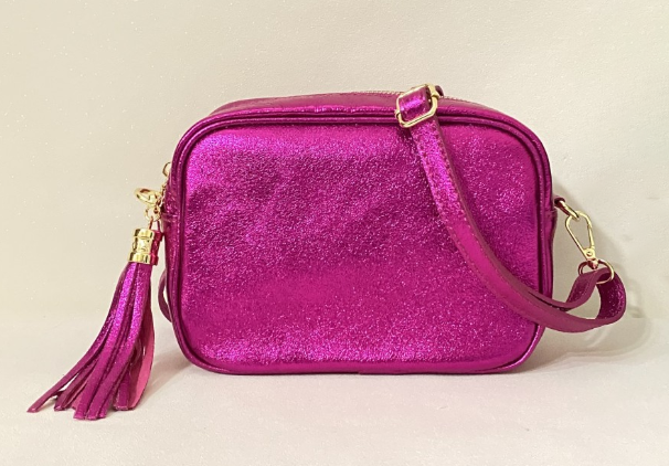 Bandolera de piel Glitter