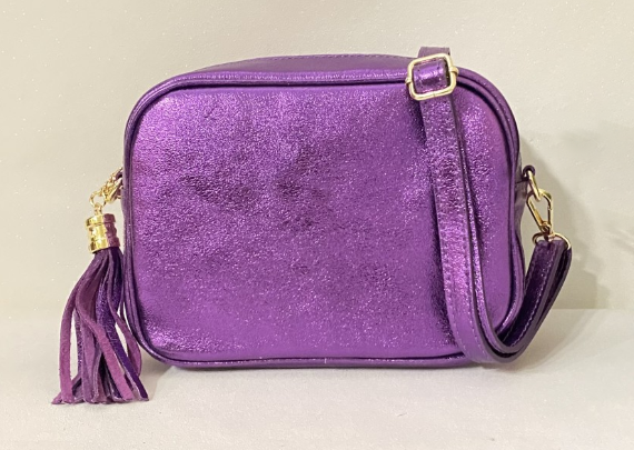 Bandolera de piel Glitter