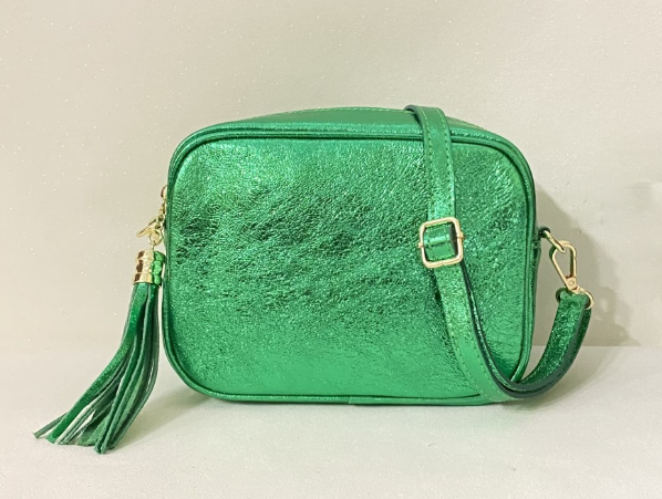 Bandolera de piel Glitter