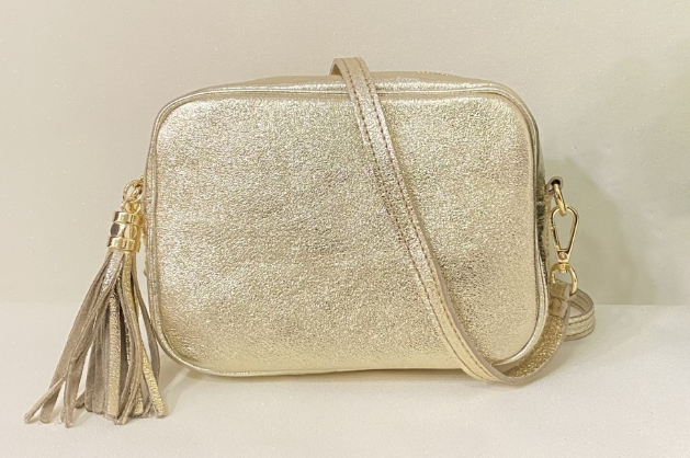 Bandolera de piel Glitter