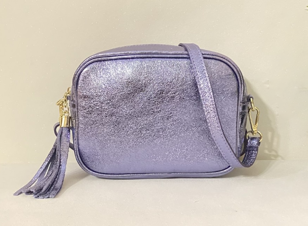 Bandolera de piel Glitter