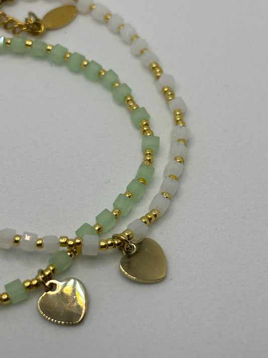 Pulsera blanco nieve